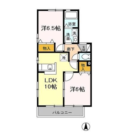 ペニーレーンAの物件間取画像